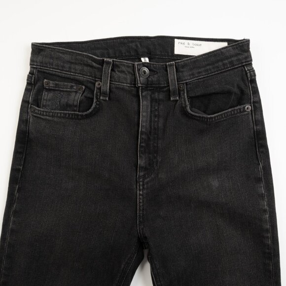RAG & BONE New York High Rise Ankle Skinny black jeans size 26 - Picture 5 of 11